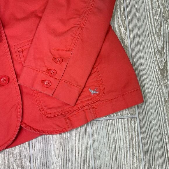 Eddie Bauer Women's Size 10 Legend Wash Coral Color Twill Button Down Jacket Coa - Picture 6 of 9
